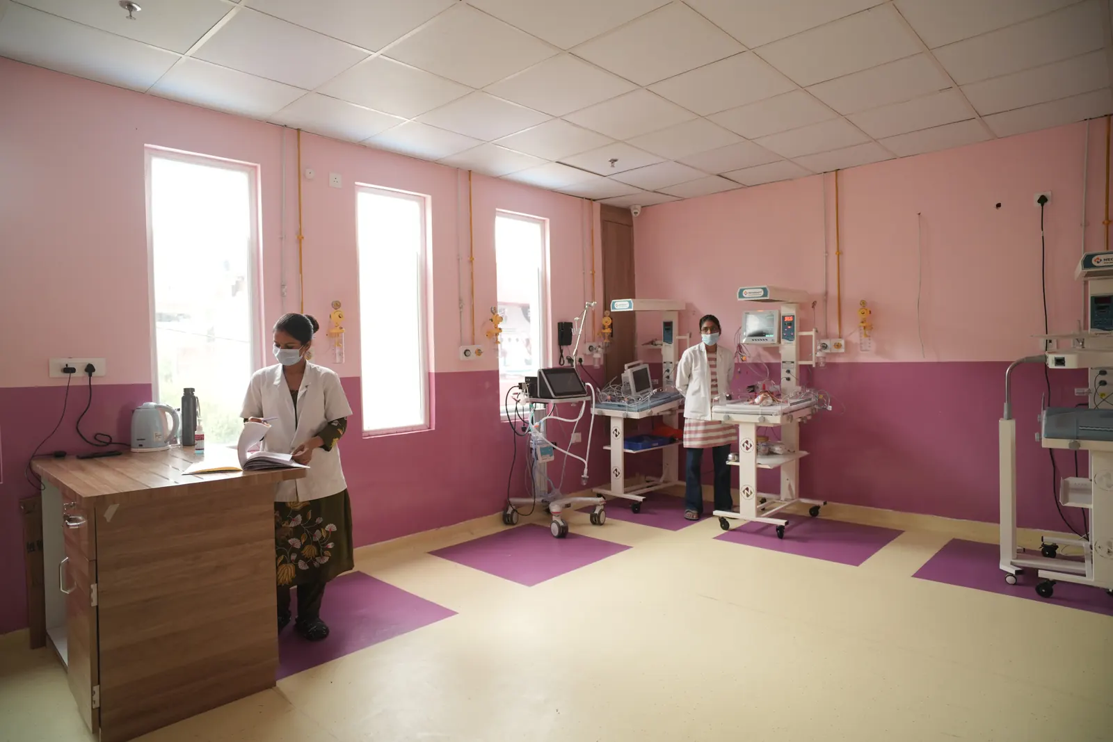 Specialised patient-care room at Smart City Hospital